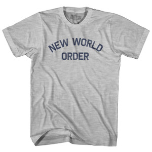 New World Order Womens Cotton Junior Cut T-Shirt - Grey Heather
