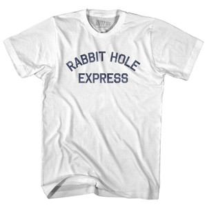 Rabbit Hole Express Youth Cotton T-Shirt - White