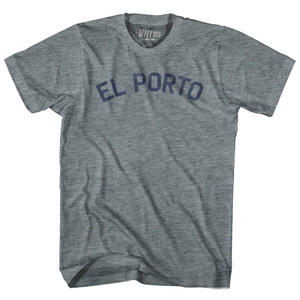 El Porto Adult Tri-Blend T-Shirt - Athletic Grey