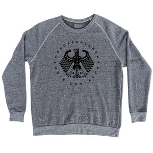 German Deutshland Adult Tri-Blend Sweatshirt - Athletic Grey