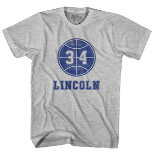 Lincoln 34 Youth Cotton T-Shirt - Grey Heather