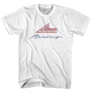 New York Arrows Cursive Youth Cotton T-Shirt - White New York Arrows Cursive Youth Cotton T-Shirt - White