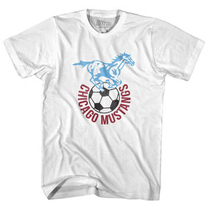Chicago Mustangs Youth Cotton T-Shirt - White Chicago Mustangs Youth Cotton T-Shirt - White