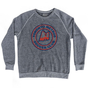 Toronto Metros Soccer Club Adult Tri-Blend Sweatshirt - Athletic Grey