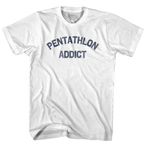 Pentathlon Addict Youth Cotton T-shirt - White Pentathlon Addict Youth Cotton T-shirt - White