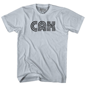 Akron CAK Airport Adult Cotton T-shirt - Slver