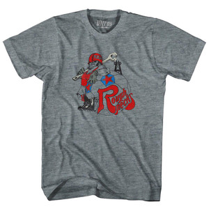 Tulsa Rough Necks Womens Tri-Blend Junior Cut T-Shirt - Athletic Grey Tulsa Rough Necks Womens Tri-Blend Junior Cut T-Shirt - Athletic Grey