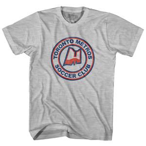 Toronto Metros Soccer Club Adult Cotton T-Shirt - Grey Heather Toronto Metros Soccer Club Adult Cotton T-Shirt - Grey Heather