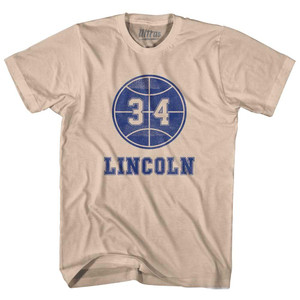 Lincoln 34 Adult Cotton T-Shirt - Creme