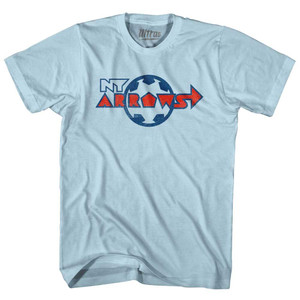 New York Arrows Adult Cotton T-Shirt - Light Blue New York Arrows Adult Cotton T-Shirt - Light Blue