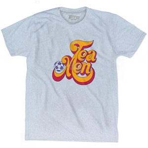 Tea Men Adult Tri-Blend T-Shirt-Athletic White