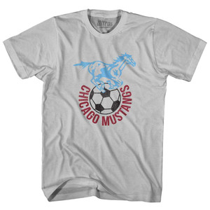 Chicago Mustangs Adult Cotton T-Shirt-Cool Grey