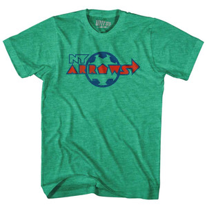 New York Arrows Adult Tri-Blend T-Shirt-Heather Green New York Arrows Adult Tri-Blend T-Shirt-Heather Green