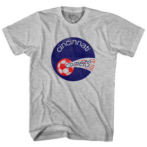 Cincinnati Comets Womens Cotton Junior Cut T-Shirt - Grey Heather Cincinnati Comets Womens Cotton Junior Cut T-Shirt - Grey Heather