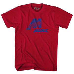 Montreal Manic Adult Tri-Blend T-Shirt-Heather Cardinal