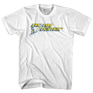 Carolina Lightnin Womens Cotton Junior Cut T-Shirt - White