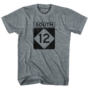 North Carolina Outer Banks Road Sign South 12 Womens Tri-Blend Junior Cut T-Shirt - Athletic Grey North Carolina Outer Banks Road Sign South 12 Womens Tri-Blend Junior Cut T-Shirt - Athletic Grey
