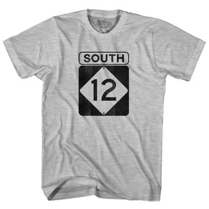 North Carolina Outer Banks Road Sign South 12 Womens Cotton Junior Cut T-Shirt - Grey Heather North Carolina Outer Banks Road Sign South 12 Womens Cotton Junior Cut T-Shirt - Grey Heather