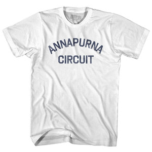 Annapurna Circuit Womens Cotton Junior Cut T-Shirt - White