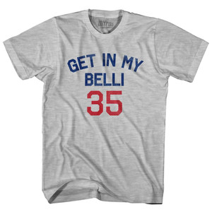 Get In My Belli 35  Adult Cotton T-Shirt - Grey Heather