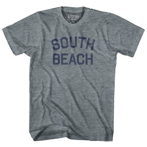 South Beach Womens Tri-Blend Junior Cut T-Shirt - Athletic Grey