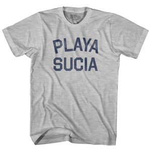 Playa Sucia Womens Cotton Junior Cut T-Shirt - Grey Heather