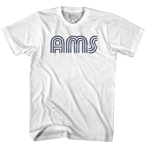 Amsterdam AMS Airport Adult Cotton T-shirt - White Amsterdam AMS Airport Adult Cotton T-shirt - White