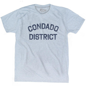 Condado District Adult Tri-Blend T-Shirt - Athletic White Condado District Adult Tri-Blend T-Shirt - Athletic White