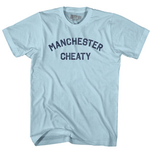 Manchester Cheaty Adult Cotton T-shirt - Light Blue