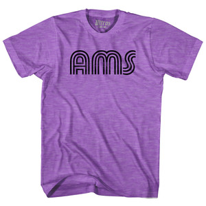 Amsterdam AMS Airport Adult Tri-Blend T-shirt - Heather Purple Amsterdam AMS Airport Adult Tri-Blend T-shirt - Heather Purple