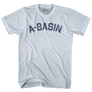 A Basin Adult Tri-Blend T-shirt-Athletic White