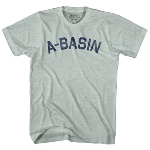 A Basin Adult Tri-Blend T-shirt-Athletic Cool Grey A Basin Adult Tri-Blend T-shirt-Athletic Cool Grey