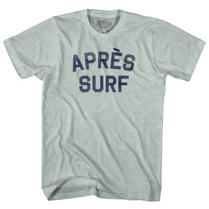 Apres Surf Adult Tri-Blend T-shirt - Athletic Cool Grey
