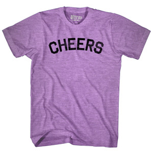 Cheers Adult Tri-Blend T-shirt-Athletic Purple