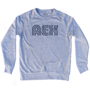 Alexandria AEX Airport Adult Tri-Blend Sweatshirt - Heather Grey