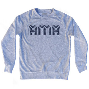 Amarillo AMA Airport Adult Tri-Blend Sweatshirt - Heather Grey