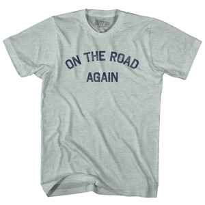 On The Road Again Adult Tri-Blend T-shirt - Athletic Cool Grey