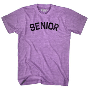 Senior Adult Tri-Blend T-shirt - Athletic Purple
