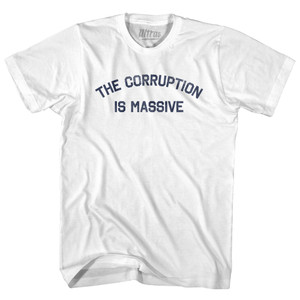 The Corruption Is Massive Youth Cotton T-shirt - White