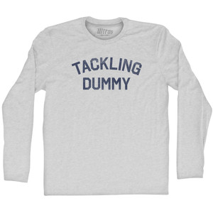 Tackling Dummy Adult Cotton Long Sleeve T-shirt - Grey Heather