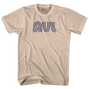 Asheville Airport AVL Adult Cotton T-shirt - Creme