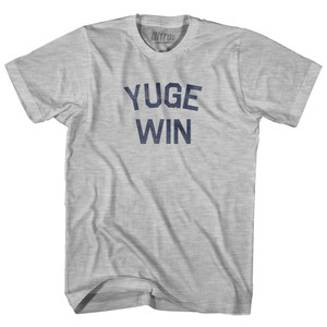 Yuge Win Womens Cotton Junior Cut T-Shirt - Grey Heather