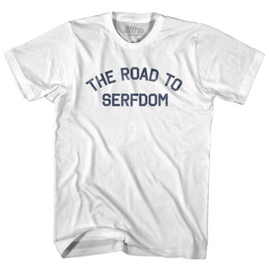 The Road To Serfdom Womens Cotton Junior Cut T-Shirt-White