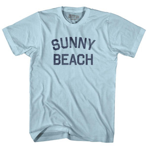 Sunny Beach Adult Cotton T-Shirt-Light Blue