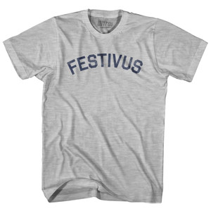 Festivus Adult Cotton T-Shirt - Grey Heather