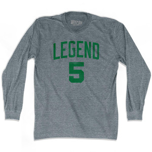 Legend 5 Adult Tri-Blend Long Sleeve T-Shirt - Athletic Grey
