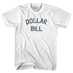 Dollar Bill Adult Cotton T-Shirt - White Dollar Bill Adult Cotton T-Shirt - White