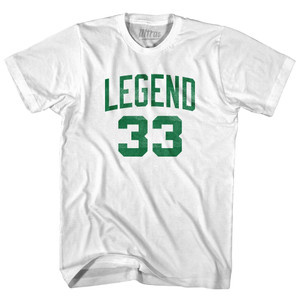 Legend 33 Adult Cotton T-Shirt - White