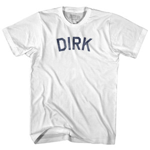 Dirk Adult Cotton T-Shirt - White
