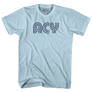 Atlantic City Airport ACY Adult Cotton T-shirt - Light Blue
